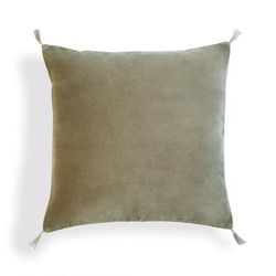 Cuscino cotone verde kaki 50x50 cm