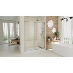 Dreamline DreamLine Seneca 56 - 60 inch W x 76 inch H Frameless Sliding Shower Door in Brushed Stainless Steel SD64607610VXX07
