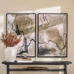 Abstract Shadows Framed Canvas Wall Art - Ii - Grandin Road