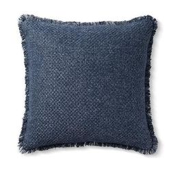 Calla Woven Pillow - Navy - Grandin Road