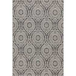 Tappeto per interno ed esterno bianco & nero 120x170