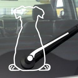 cartone animato carino cane posteriore vetro posteriore adesivo auto adesivo