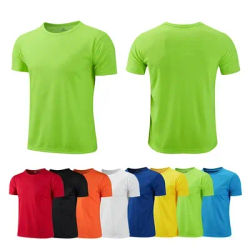 Quick-drying Round Neck Sport T-shirt Gym Fitness Shirt Trainer Running T-shirt Men Breathable Sportswear Костюм Женский Летний