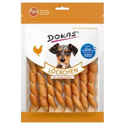 4x120g Chicken Breast Curls Dokas Dog Treats