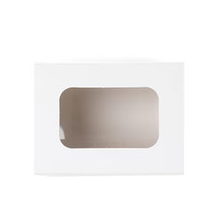 White Two Piece Paper Boxes 3 3/4" x 2 1/2" x 2 1/4" 25 pack MBS8W