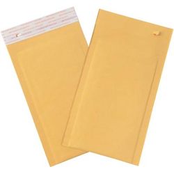 6 x 10" Kraft (25 Pack) 0 Self-Seal Bubble Mailers w/Tear Strip, Case Of 25 (B853SSTT25PK)