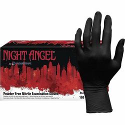 Night Angel NGL226 Nitrile Powder Free Exam Glove, Large Size, 100/Box, 4 mil Thickness, 9.40" Glove Length - Case of 1000