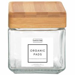 Tampon Tribe Spa Display Jars, Clear, Tempered Glass (TTBPSPA4)