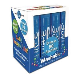 TPG Creations Kwik Stix Single Color Pack, 0.7" x 3.5", Light Blue, 12/Pack, 12 Packs/Carton (TPG6007012)