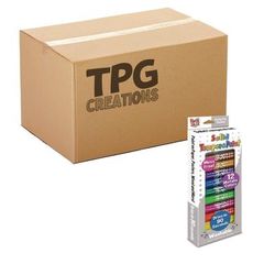 TPG Creations Kwik Stix Tempera Paint Set, 12 Assorted Metallic Colors, 12/Set, 12 Sets/Carton (TPG61412)