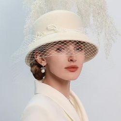 Anni 1950 Retrò Vintage Cappello Costume Per donna San Valentino Derby Ascot Festival delle corse di cavalli Adulti Cappello