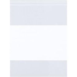 5 x 7" - 6 Mil White Block Reclosable Poly Bags, Case Of 1000 (PB4023)
