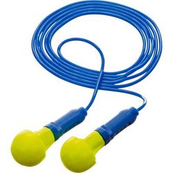 3M 3181003 E A R Push-Ins Earplugs, Corded, 28nrr, Yellow/blue, 200 Pairs - Box of 200