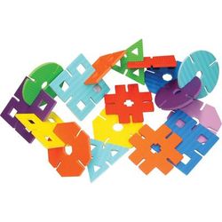 Creativity Street WonderFoam Giant Design Shapes - Learning Theme/Subject x 7" Width, 40 / Set, 6 Sets / Carton (PAC4464CT)