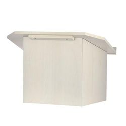 AdirOffice Foldable Tabletop Podium Lectern Speaker Stand, 27 x 16 x 19, White (ALHI66105WHI)