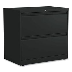 Alera HLF3029BL Lateral File, 2 Legal/Letter-Size File Drawers, Black, 30" x 18" x 28" ALEHLF3029BL