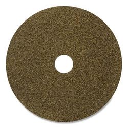 Americo Black Diamond 1500 Grit Diamond Floor Pad, 20" Diameter, Black/Yellow, 2/Carton (AM7442320)