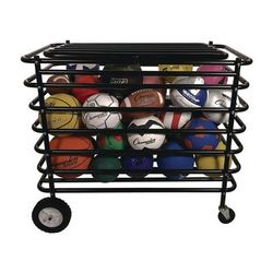 Champion Sports Ultimate Lockable Ball Locker, 24" x 44" x 39", Black (CSIUBX)