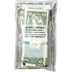 Controltek 585010 PermaLOK Bundle Bags - 4.50" x 7.75", Clear - 4000/Carton - Cash, Bill - Case of 4 CNK585010