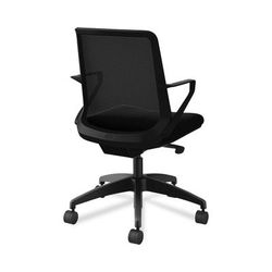 Hon CLQIMCU10T Cliq Office Chair, Supports Up to 300 lb, 17" to 22" Seat Height, Black Seat/Back, Black Base HONCLQIMCU10T
