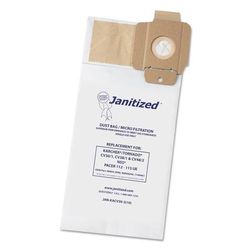 Janitized JANKACV302 Vacuum Filter Bag Designed to Fit Karcher/Tornado CV30/1, CV38/1, CV48/2, 100/CT - Case of 10
