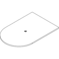 Lorell POC4872GE Prominence 2.0 Half-Racetrack Conference Tabletop - 72" x 48"1.5" , 0.1" Edge - Band Edge - Material: Particleboard - Finish: Laminat