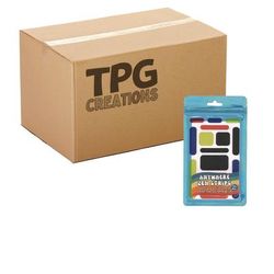TPG Creations Anywhere Zen Strips, Bumpy, Assorted Primary Colors 13/Set, 24 Sets/Carton (TPG88024)