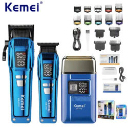 Kemei KM-2797 KM-1112 Professional Hair Clippers Kit Electric Shaver Male Hair Cutting Machine Men’s Cordless Trimmer for Salon