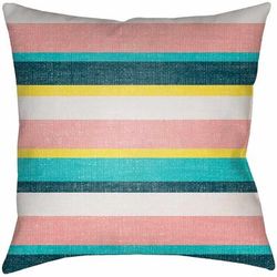 Baculin 16" Square Pillow Moroccan Plush Burgundy/Cream/Dark Green/Ink Blue/Orange/Peach/Green Outdoor Lumbar Pillow - Boutique Rugs