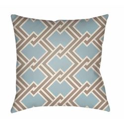 Tepehan 16" Square Modern Pillow Moroccan Plush Off White/Gray/Thatch Blue/Dusty Sage/Nickel/Pearl/Metallic Silver/Pewter/Sage/Medium Gray Outdoor Throw Pillow - Boutique Rugs