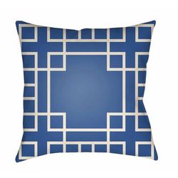 Mapalacsiao 16" Square Modern Pillow Moroccan Plush Seashell/Muted Blue/Slate/Cloud Gray/Natural Blue/Light Gray/Blue/Azure/Marine Blue/Slate Blue Outdoor Throw Pillow - Boutique Rugs