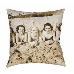 Luntal 16" Square Modern Pillow plush Light Peach/Walnut/Dark Beige/Driftwood/Smoke/Pearl/Ash/Slate Gray Taupe/Camel/Taupe/Light Silver Outdoor Throw Pillow - Boutique Rugs