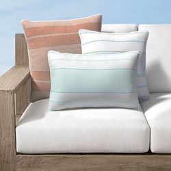 Carlo Indoor/Outdoor Pillow - Light Aruba, 17" x 17" Square Light Aruba - Frontgate