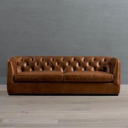 Bradford Sofa - Caramel Velvet, 95" Standard - Frontgate