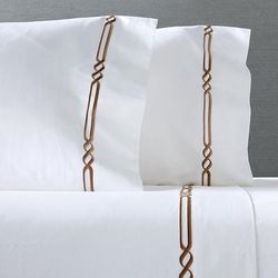 1000 Thread Count Chain Pillowcases - Caramel, Standard - Frontgate Resort Collection™