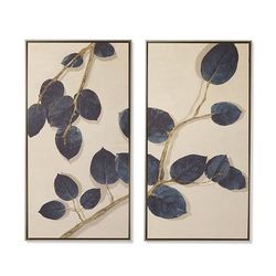 Twilight Lemon Leaves Giclee Print - Diptych - Frontgate