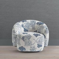 Addy Swivel Accent Chair - Granite Crypton Hesse Performance - Frontgate