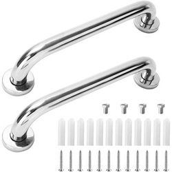 TEMU 2pcs Bathroom Handrail Bar Bathroom Bath Toilet Bath For Handicap Elderly 30cm