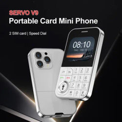SERVO V9 Small Card Mobile Phone Dual SIM Standby Flashlight Magic Voice Speed Dial Retro Camera Colorful Portable Feature Phone