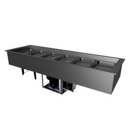 Hatco CWBP-S2 48 1/8" Drop-In Cold Well w/ 2 Pan Capacity - Cold Wall Cooled, 120v, Stainless Steel