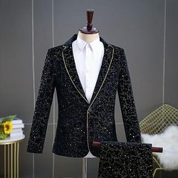 Retrò Vintage Anni Ruggenti Anni 1920 Abiti Completi Blazer Il grande Gatsby Gentiluomo Costume Per uomo Mascherata Feste Evento / Festa Addio al Nubilato Adulti Cappotto Pantaloni