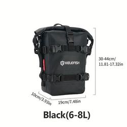 TEMU Motorcycle Riding Waterproof , Multifunctional Large Capacity Bumper Storage Bag, Motorcycle Hanging Bag, Tail Bag, Motorcycle Accessories