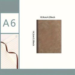 TEMU High-quality Sheepskin Texture Notebook - Soft Cover, Thick Paper, Waterproof, For Work Meetings And University Rules Diary - In A6, A5, B5, A4 Sizes