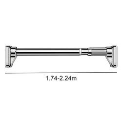 TEMU Heavy Duty Extendable Telescopic Shower Curtain Pole Bath Door Window, Non-slip Base, Strong Bearing, Nail , Toughened Steel Pipe, Suitable For A Of , Easy To Hang, Floating Shelves