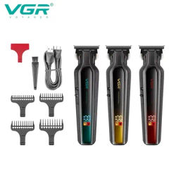 VGR Hair Trimmer Cordless Hair Cutting Machine Electric Hair Clipper Professional Haircut Barber DLC Blade Trimmer for Men V-930