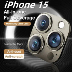 Metal Camera Protector For iPhone 16 Pro Max 16Pro 16Plus15 14 3Pro Max Alloy Case Back Lens Tempered Glass Cover Protective Cap