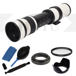 JINTU 420-800mm F/8.3 MF Telephoto Zoom Lens Kit for Nikon D3000 D3100 D3200 D3300 D3400 D5000 D5100 D5200 D5300 D5500 D5600 D80