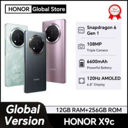 New HONOR X9c Global Version 5G Smartphone 6.78" Anti-drop 120Hz Curved Screen 108MP Triple Cameras 6600mAh Battery Android14