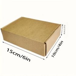 TEMU -pack Small Corrugated Cardboard Mailer Boxes, 6x4 Inch, Paper Shipping Cartons For Business Packaging, Gifts, And Holiday Mailing