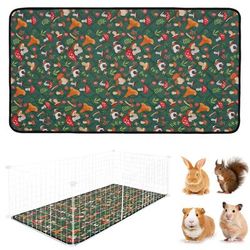 "TEMU Guinea Hamster Cage Mat, Pee Pad, Washable Small Pet Bedding, Waterproof Super Absorbent Guinea Hamster Pee Pad, Non-slip Mat For Small Animals, Rabbit, Hamster, Rat - 24" ""